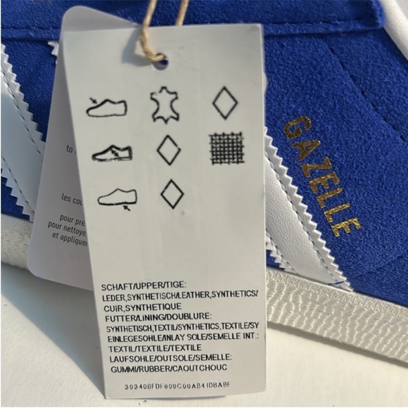 Adidas 7 Sneakers Gazelle Originals Royal Blue/Core White (IG2093) NWT no box - Picture 14 of 16